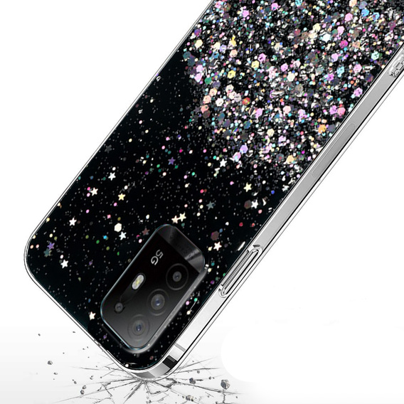Etui do Oppo Reno5 Z / F19 Pro Plus, Glittery, czarne