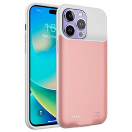 Etui z Baterią 8500mAh do iPhone 14 Pro Max, Różowe