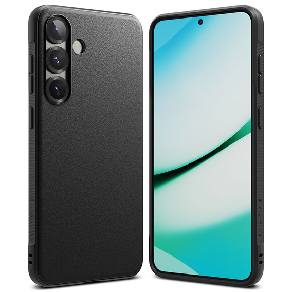 Etui Ringke do Samsung Galaxy S25+ Plus, Onyx, Czarne + Szkło Hartowane 9H