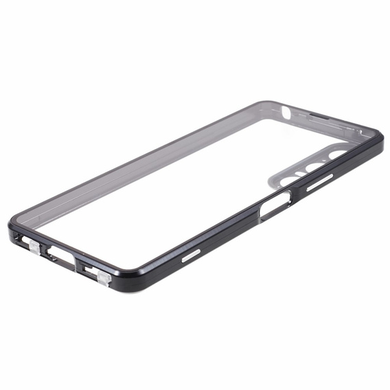 Etui do Sony Xperia 1 V, Magnetic Dual Glass, czarne