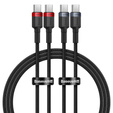 Baseus zestaw kabli Cafule USB-C na USB-C 2 m 100 W (2 sztuki)