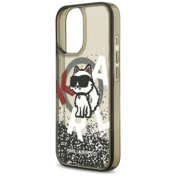 Etui Karl Lagerfeld Liquid Glitter Choupette MagSafe do iPhone 17