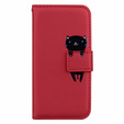 Etui Wallet do Samsung Galaxy A52 / A52S, Cat, Red