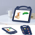Etui do iPad 9.7" 2018/2017 (6/5 gen.) / Pro 9.7" 2016, Cute Patterns, z podstawką, Granatowe