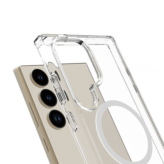 Etui do Samsung Galaxy S24 Ultra, Fusion Hybrid, do MagSafe, przezroczyste