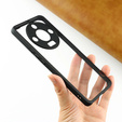 Etui do Honor Magic 6 Lite 5G, Fusion Hybrid, z ochroną aparatu, przezroczyste / czarne