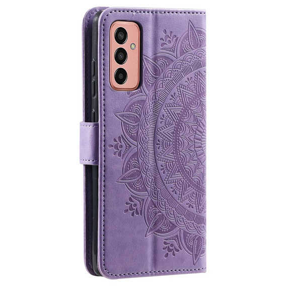 Etui z klapką do Samsung Galaxy A14 4G/5G, Mandala, fioletowe