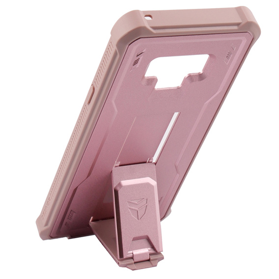 Etui pancerne do Samsung Galaxy Note 9, Dexnor Full Body, różowe rose gold
