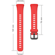 Pasek Silikonowy do Huawei Band 6 / Honor Band 6, Red