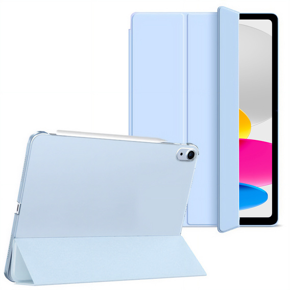 Etui do iPad 11" 2025 A16 (11 gen.) / iPad 10.9" 2022 (10 gen.), Smart Pencil, z miejscem na rysik, niebieskie