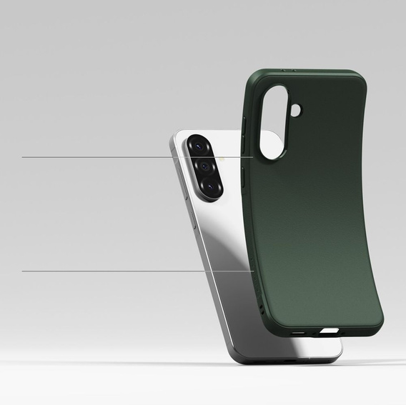 Etui Ringke do Galaxy A36 / A56 5G, Onyx, Zielone + Szkło Hartowane 9H