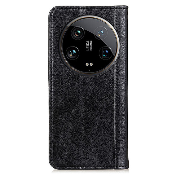 Etui do Xiaomi 14 Ultra, Wallet Litchi Leather, czarne