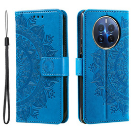 Etui z klapką do Realme 12 Pro 5G / 12 Pro+ 5G, Mandala, niebieskie