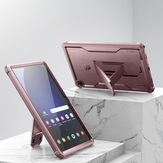 Etui pancerne do Galaxy Tab A9, Dexnor Full Body, różowe