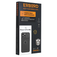 Etui do iPhone 15 Pro Max, ERBORD MagProtect Cam Slider do MagSafe, czarne + Szkło hartowane