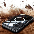 Etui do Samsung Galaxy S24+ Plus, Shockproof, z folią na ekran, do MagSafe, czarne