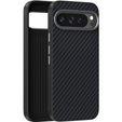 Etui do Google Pixel 10 / 10 Pro, ABEEL, do MagSafe, z teksturą karbonu, czarne
