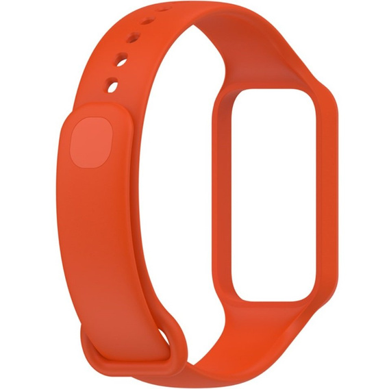Pasek Silikonowy do Xiaomi Redmi Smart Band 2 / Xiaomi Smart Mi Band 8 Active, Pomarańczowy