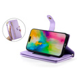 Etui z klapką do iPhone 16 Pro Max, Wallet Zipper Pocket, fioletowe