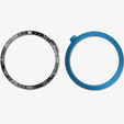 Nakładka Bezel Ring do Garmin Fenix 7X, Czarna/Biała