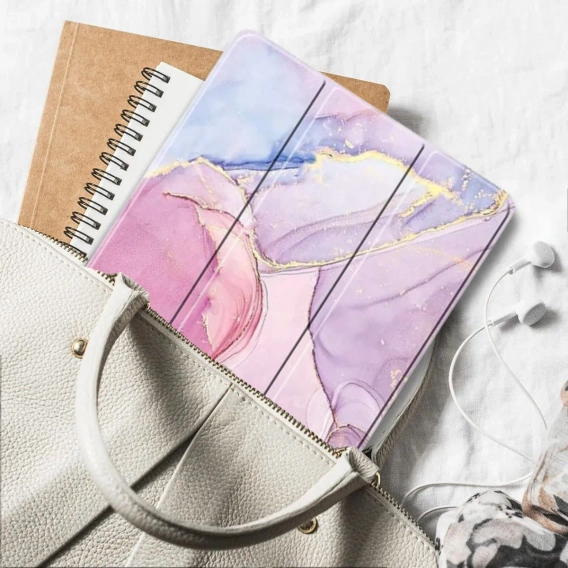 Etui Smartcase Hybrid do Lenovo Tab M11, z miejscem na rysik – różowe Marble