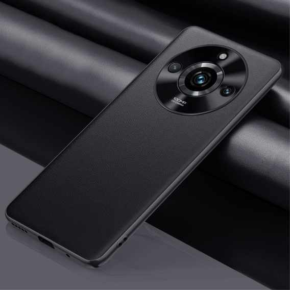Etui skórzane do Realme 11 Pro 5G / Pro+ 5G, Obudowa leather hybrid Case, Czarne