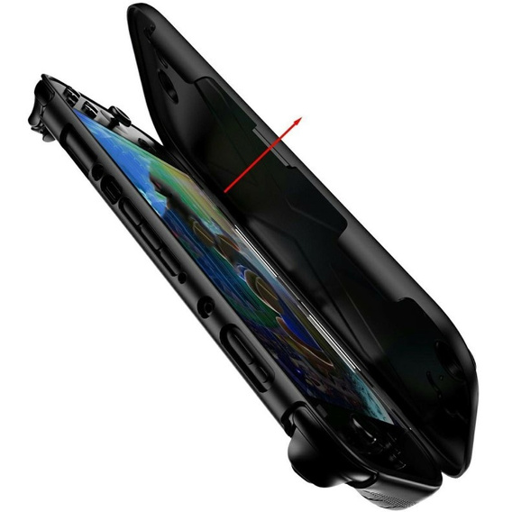 Czarne etui ochronne do Nintendo Switch 2 – PC + TPU