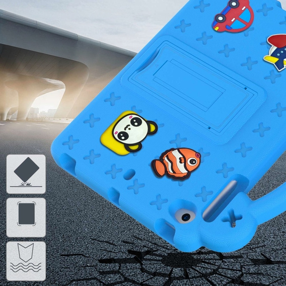 Etui do iPad mini 7.9" 2019/2015/2014/2013/2012 (5/4/3/2/1 gen.), Cute Patterns, z podstawką, Niebieskie