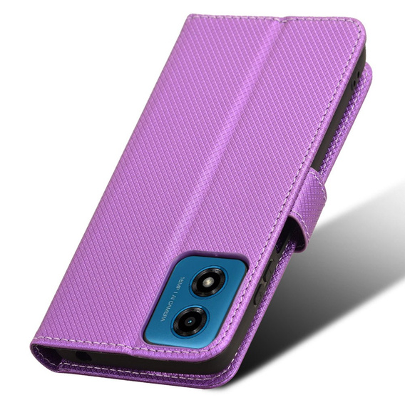 Etui z klapką do Motorola Moto G24 / G24 Power / G04, Wallet Smart Magnet, fioletowe