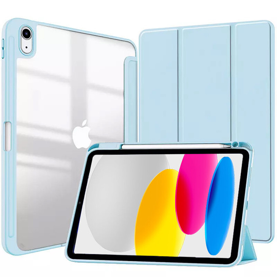 Etui do iPad 11" 2025 A16 (11 gen.) / iPad 10.9" 2022 (10 gen.), Smartcase Hybrid, z miejscem na rysik, niebieskie