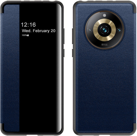 Etui do Realme 11 Pro 5G / 11 Pro+ 5G, z klapką Side View, niebieskie