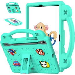 Etui do Samsung Galaxy Tab S7/S8/S9, Cute Patterns, z podstawką, Zielone
