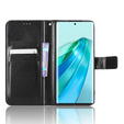 Etui z klapką do Honor Magic 5 Lite, Crazy Horse Wallet, czarne