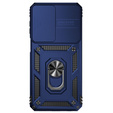 Etui pancerne do Samsung Galaxy M33 5G, CamShield Slide, niebieskie