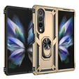 Etui pancerne do Samsung Galaxy Z Fold 4 5G, Nox Case Ring, złote