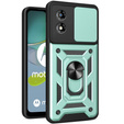 Etui pancerne do Motorola Moto E13, CamShield Slide, zielone