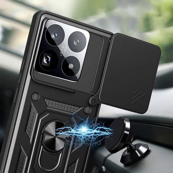 Etui pancerne CamShield Slide z osłoną aparatu i ringiem do Xiaomi 15T