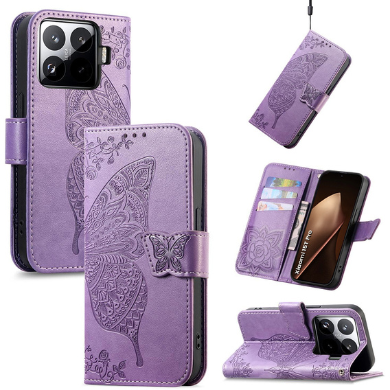 Etui z klapką Butterfly do Xiaomi 15T Pro