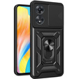 Etui pancerne do Oppo A98 5G, CamShield Slide, czarne