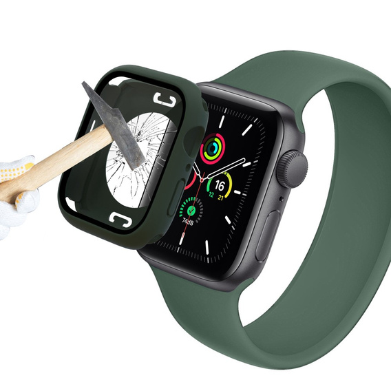 2w1 Etui + Szkło Hartowane do Apple Watch 7/8/9 45MM, Zielone