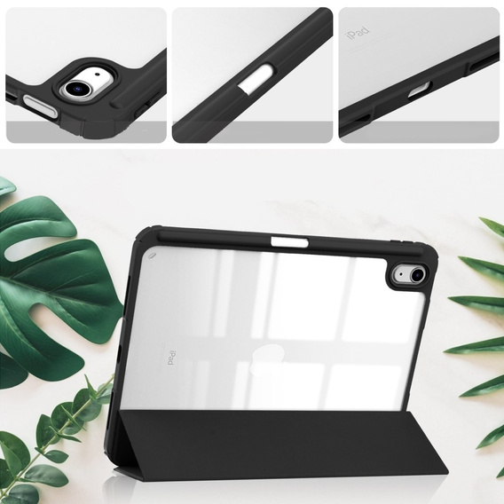 Etui do iPad 11" 2025 A16 (11 gen.) / iPad 10.9" 2022 (10 gen.), Smartcase Hybrid, z miejscem na rysik, czarne