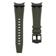 Pasek silikonowy do Samsung Galaxy Watch 4/5/6/7/FE 40/42/43/44/45/46/47mm, Zielony / czarna klamra