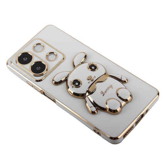 Etui do Xiaomi Redmi Note 13 5G, Rabbit, białe + Szkło Hartowane 9H