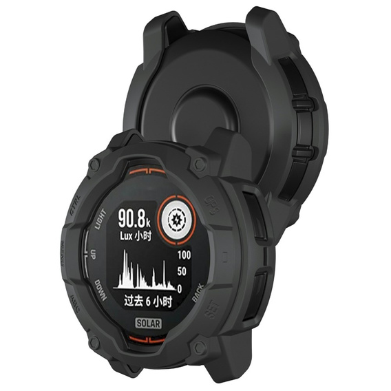 Etui ochronne do Garmin Instinct 3 Solar / Instinct 3 AMOLED 45mm – TPU, wzmocnione wycięcia, czarne