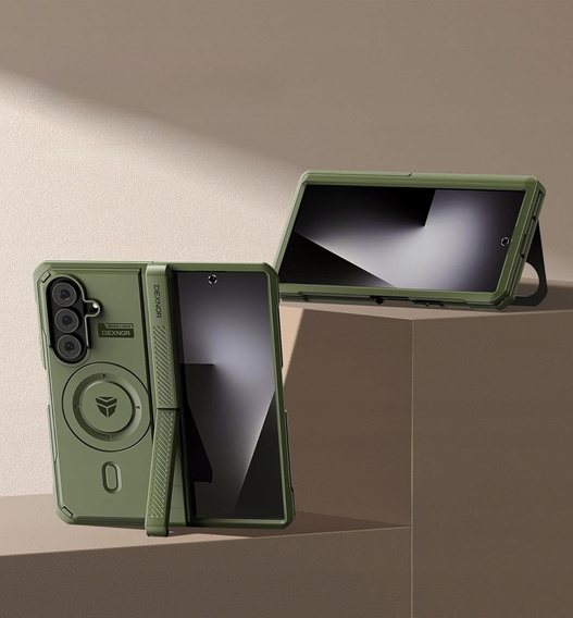 Etui pancerne Dexnor Magnetic z podwójnymi podstawkami do Samsung Galaxy Z Fold7