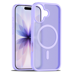 Etui Matt Case do iPhone 17, do MagSafe, półprzezroczyste fioletowe