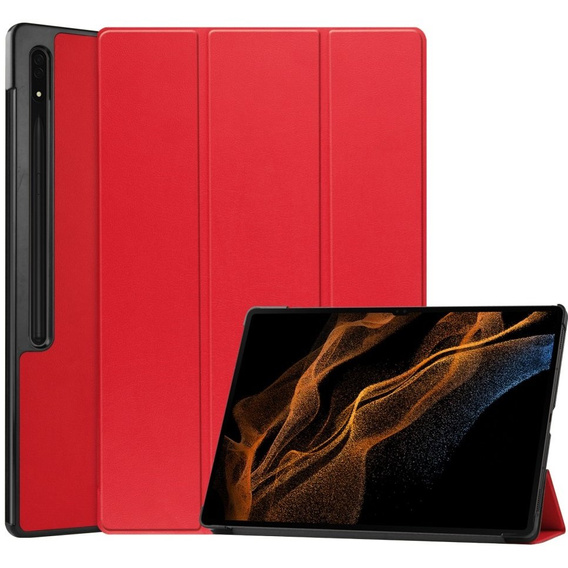 Etui do Samsung Galaxy Tab S9 Ultra, Smartcase, czerwone