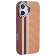Etui do iPhone 16, Carbon Fiber MagSafe, żółte