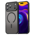 Etui matowe do iPhone 17 Pro Max, do MagSafe, z ochroną aparatów, czarne