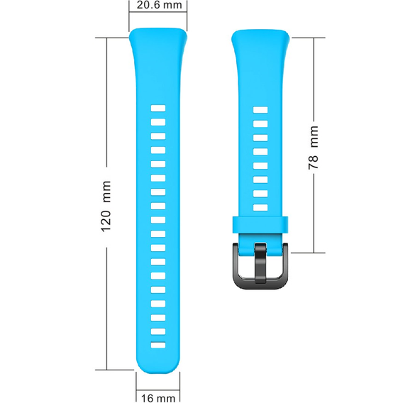 Pasek Silikonowy do Huawei Band 6 / Honor Band 6, Blue